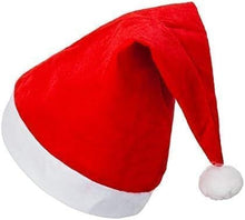 Cargar imagen en el visor de la galería, Gorros de Navidad de tela roja no tejida de 24