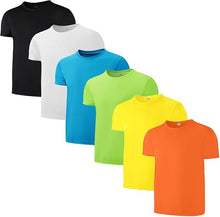 Cargar imagen en el visor de la galería, camisetas atléticas de malla de secado rápido para niños y jóvenes