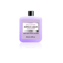Cargar imagen en el visor de la galería, Kit de monómero líquido acrílico 3P de 1.4 fl oz con vaso de vidrio, fuerte enlace para polvo acrílico y puntas de uñas
