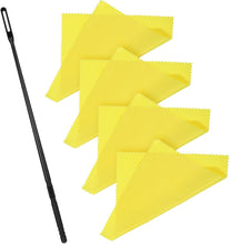 Cargar imagen en el visor de la galería, Kit de limpieza de flauta, varilla de limpieza de flauta negra con 4 piezas