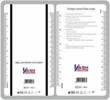 Cargar imagen en el visor de la galería, Snellen and Rosenbaum Pocket Eye Chart - a22 Paquete de 2 tarjetas