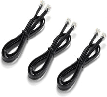 Cargar imagen en el visor de la galería, Vthahaby Paquete de 3 cables de extensión de teléfono fijo de 6 pies con enchufe RJ-11 6P4C