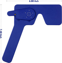 Cargar imagen en el visor de la galería, Oclusor oftálmico de ojos con 14 agujeros para oftalmólogos, a22 ortoptistas y optometristas a examen ocular (azul)