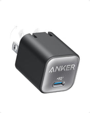 Cargar imagen en el visor de la galería, Anker Cargador nano, cargador USB C GaN de 30 W, PIQ 3.0 plegable PPS cargador a19 rápido para iPhone 16/15 y más series, Galaxy, iPad, compatible con MagSafe