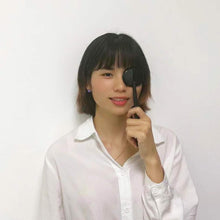 Cargar imagen en el visor de la galería, 6 piezas de oclusor de ojo de mano negro, instrumento de optometría de óptica de visión de plástico para examen de gráfico ocular prueba de visión a22