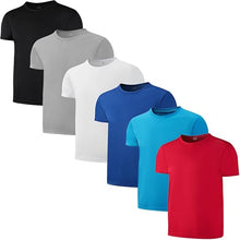 Cargar imagen en el visor de la galería, camisetas atléticas de malla de secado rápido para niños y jóvenes