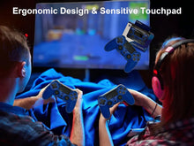 Cargar imagen en el visor de la galería, GameNext Blue Wireless Controller for P-S4, Blue 1000mAh Battery and 3.5mm Audio Jack, V2 Gamepad Joystick Compatible with PS4/Slim/Pro and Windows PC! A19