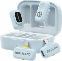 Cargar imagen en el visor de la galería, Micrófono inalámbrico Hollyland Lark A1 Mini para iPhone 14/13/12 (2TX + Lightning RX) 48kHz/24-bit