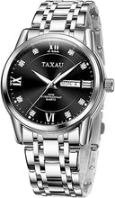 Cargar imagen en el visor de la galería, Relojes para hombre, reloj casual de lujo para hombre, analógico, de cuarzo, acero inoxidable, vestido de negocios, a21 impermeable, relojes de pulsera para hombre con fecha luminosa, Esfera