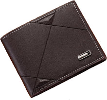 Cargar imagen en el visor de la galería, Cartera fina para hombres con clip de billetes