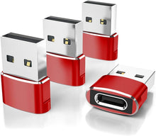 Cargar imagen en el visor de la galería, Adaptador de Carga de Coche USBC Hembra a A Macho, Convertidor Tipo C