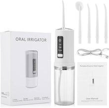 Cargar imagen en el visor de la galería, Irrigador dental de agua con 3 modos, 4 chorros, recargable.