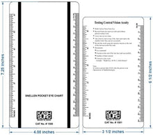 Cargar imagen en el visor de la galería, Snellen and Rosenbaum Pocket Eye Chart - a22 Paquete de 2 tarjetas