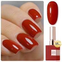 Cargar imagen en el visor de la galería, Double Rhythm 15ml de esmalte de uñas en gel marrón oscuro