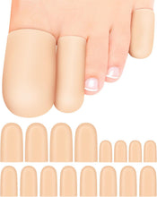 Cargar imagen en el visor de la galería, Paquete de 12 fundas protectoras de silicona para los dedos de los pies meñiques para mujeres y hombres