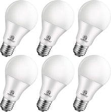 Cargar imagen en el visor de la galería, Energetic - Paquete de 6 bombillas LED de 100 W, luz diurna 5000 K, regulable, 1500 lúmenes 12.5 W, base media E26, 15000 horas, certificación UL A19