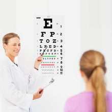 Cargar imagen en el visor de la galería, PECULA Gráfico de ojos, gráfico de ojo de Snellen, gráfico de pared, ln25 gráficos oculares para exámenes oculares de 20 pies 11 x 22 pulgadas.