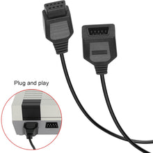 Cargar imagen en el visor de la galería, 9 Pin Controller Extension Cable for Classic Retro Game Consoles AV 620, HD 621, HD 821 Plug and Play Wired Video Game Controller Gamepad Extension Cable 5.8ft 2 Pack (cable-new-abc) A19