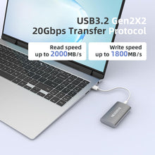 Cargar imagen en el visor de la galería, Unidad de estado A19 sólido externa portátil P60 de 1 TB, hasta USB 3.2 Gen 2 × 2, velocidad de lectura