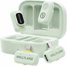 Cargar imagen en el visor de la galería, Micrófono inalámbrico Hollyland Lark A1 Mini para iPhone 14/13/12 (2TX + Lightning RX) 48kHz/24-bit