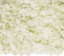 Cargar imagen en el visor de la galería, 3000 pétalos de rosas artificiales de seda, color marfil