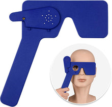 Cargar imagen en el visor de la galería, Oclusor oftálmico de ojos con 14 agujeros para oftalmólogos, a22 ortoptistas y optometristas a examen ocular (azul)