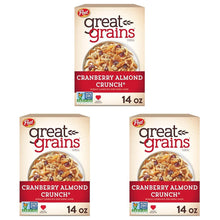 Cargar imagen en el visor de la galería, Great Grains Cereal de desayuno con pasas, dátiles y nueces pecanas, cereal de pasas con dátiles dulces y racimos de granola