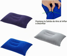 Cargar imagen en el visor de la galería, Almohada inflable de viaje de 3 piezas para camping