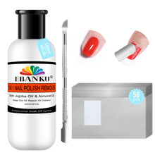 Cargar imagen en el visor de la galería, EBANKU Kit removedor de esmalte de uñas