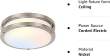 Cargar imagen en el visor de la galería, Lámpara LED de techo, de montaje empotrado, luces de techo ajustables, de 3000 K, 4000 K y 5000 K, iluminación regulable para pasillo baño cocina o escalera, listado ETL A19
