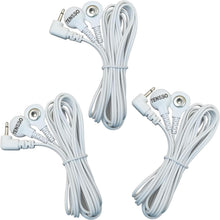 Cargar imagen en el visor de la galería, Cables de repuesto de cables de unidad TENS: TENSSO 3 piezas de reemplazo de cables de plomo