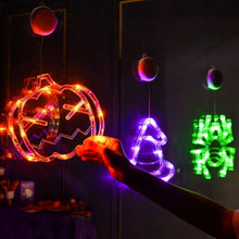 Cargar imagen en el visor de la galería, Decoraciones de ventana de Halloween LOLStar 3 Pack Naranja Calabaza