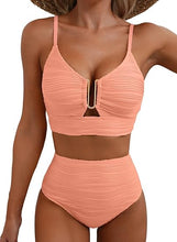 Cargar imagen en el visor de la galería, Herseas - Conjunto de bikini de 2 piezas con aro en U