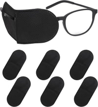 Cargar imagen en el visor de la galería, Ouligay 6 piezas de parches para ojos, parche para ojos negros