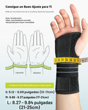 Cargar imagen en el visor de la galería, Rakiie Muñequera para túnel carpiano, férula ergonómica nocturna, Mano derecha
