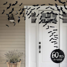 Cargar imagen en el visor de la galería, Coogam 60PCS Decoración de murciélagos de Halloween