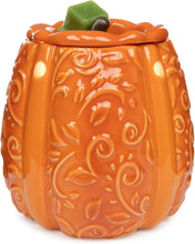 Cargar imagen en el visor de la galería, Scentsationals Calentador de cera derretida, calentador de cera para derretir cera perfumada – Colección de otoño Swirly Pumpkin –ln23 Derretidor de cera de vela para cubos de fragancia y tartas