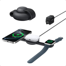 Cargar imagen en el visor de la galería, Anker MagSafe - Cargador MagGo UFO 3 en 1, estación de carga inalámbrica iPhone 16, certificado Qi2 de 15 W, almohadilla de carga de viaje plegable, para iPhone 15/14/13/12, AirPods, Apple Watch (no
