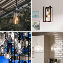Cargar imagen en el visor de la galería, E ENERGETIC LIGHTING ST58/ST18, bombillas de filamento LED, 3CCT, 2700K/4000K/5000K, alto brillo, 7W, equivalente a 60 W, vidrio transparente clásico, E26, paquete de 4 A19