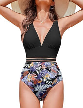 Cargar imagen en el visor de la galería, AI'MAGE Traje de baño de una pieza para mujer 2025 de malla sexy con control de abdomen