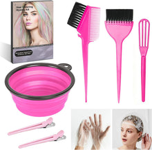 Cargar imagen en el visor de la galería, ROOHUA Kit para colorear el cabello, herramientas profesionales de tinte para el cabello para uso en el hogar y salón de belleza con cuenco