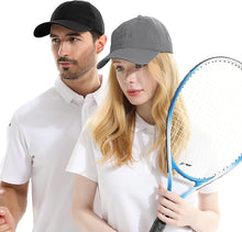 Cargar imagen en el visor de la galería, Gorra de béisbol unisex de algodón liso en blanco para papá, ajustable, estilo vintage a22
