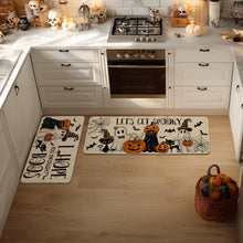 Cargar imagen en el visor de la galería, Artoid Mode Espero que hayas traído Boos Juego de 2 alfombras de cocina de Halloween
