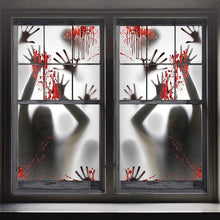 Cargar imagen en el visor de la galería, 2PCS Halloween Decoración de Casa Embrujada Ventana Puerta Cubierta