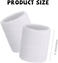 Cargar imagen en el visor de la galería, Muñequera y diademas Absorbente de humedad Banda absorbente para el sudor 6Pcs NDP-5