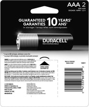 Cargar imagen en el visor de la galería, Duracell Baterías AAA recargables, paquete de 2 unidades, batería triple A para una potencia duradera