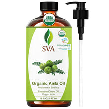 Cargar imagen en el visor de la galería, Aceite de Amla SVA 4oz (118ml) Aceite Portador Premium con Gotero para el Cuidado del Cabello
