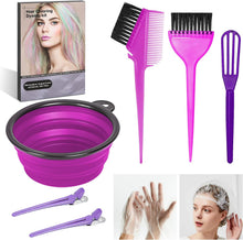 Cargar imagen en el visor de la galería, ROOHUA Kit para colorear el cabello, herramientas profesionales de tinte para el cabello para uso en el hogar y salón de belleza con cuenco