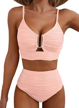 Cargar imagen en el visor de la galería, Herseas - Conjunto de bikini de 2 piezas con aro en U