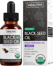 Cargar imagen en el visor de la galería, Aceite de semilla negra orgánica USDA (4 onzas líquidas)